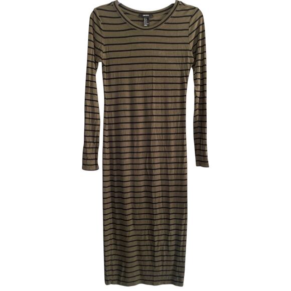 Forever 21 Long Sleeve Midi Dress Size Small - Picture 3 of 4
